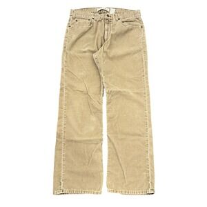 Vintage Gap Mens Boot Fit Corduroy Pants Khaki Tan Fits 34x31 Skate Casual